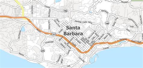 Map of Santa Barbara California